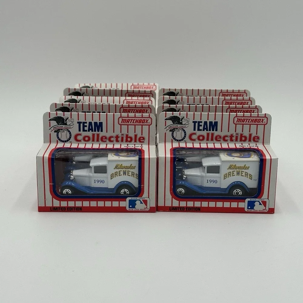 1990-91 Matchbox Team Collectibles Milwaukee Brewers Lot 9 Cars NIB